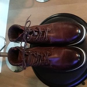 Men's Boots Asher Green Genuine Leather Lace up  Brown Size 10.5